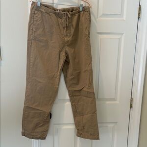 Men's Tan Drawstring Chinos
